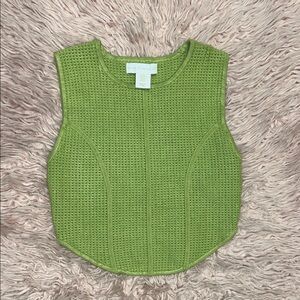 House of Harlow 1960 Green Knit Sleeveless Top – Size XS